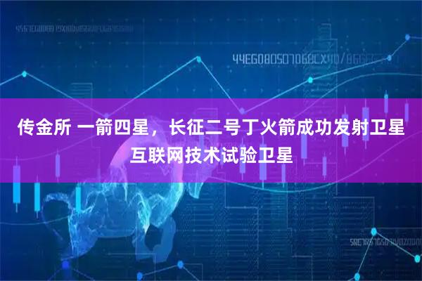 传金所 一箭四星，长征二号丁火箭成功发射卫星互联网技术试验卫星