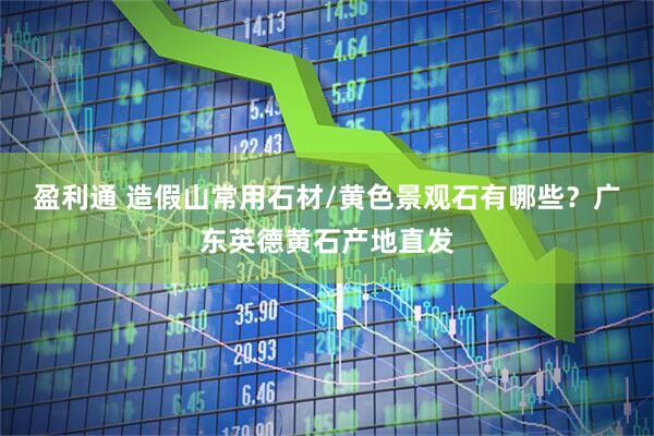 盈利通 造假山常用石材/黄色景观石有哪些？广东英德黄石产地直发